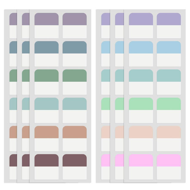 240 Pcs Sticky Index Tabs, Colored Book Sticky Tabs for Notebooks, Repositionable Page Tabs for Notebooks File Classific