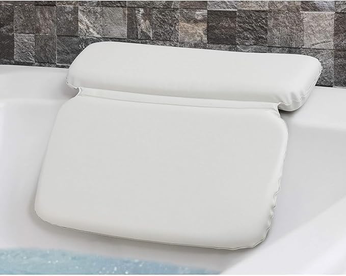 Epica Bathtub Pillow | Luxury Bath Accessories for Women & Men, Bath Decor | Non-Slip Waterproof Cushion with Strong Suction Cups, Headrest