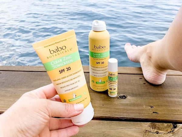 Babo Botanicals Sheer Zinc Mineral Sunscreen Sport Stick SPF30- Natural Zinc Oxide- Shea Butter- Fragrance-Free - Water Resistant - Made Safe