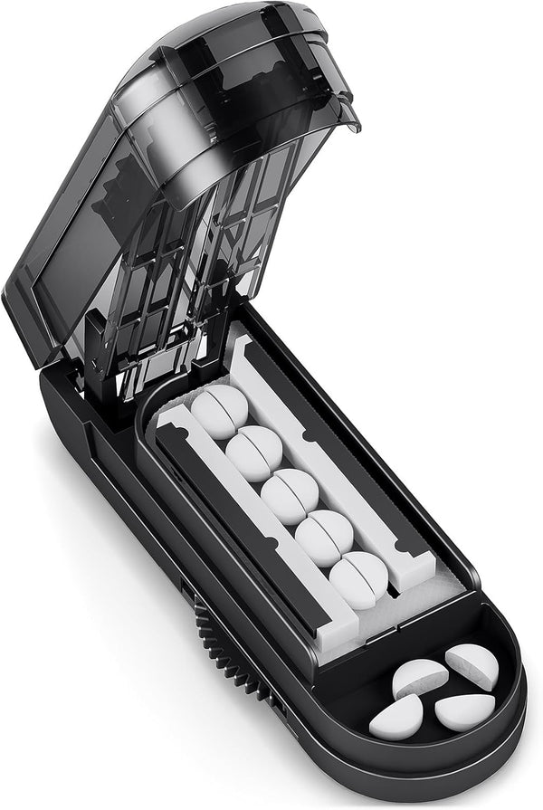 DEPAD Pill Cutter Splitter for Cutting Multiple Pills, Adjustable Pill Cutter Splitter for Small and Tiny Pills with Accurate Pill Alignment, Pill