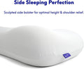 C CUSHION LAB Deep Sleep Pillow, Patented Ergonomic Contour Design for Side & Back Sleepers, Orthopedic Cervical Shape Gently Cradles Head &