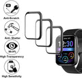 3D Smart Watch Screen Protectors Compatible with Jeejtek OYV TGW101 1.83â, and Faweio IDW26 1.83â, 3 Piece, Full Coverage