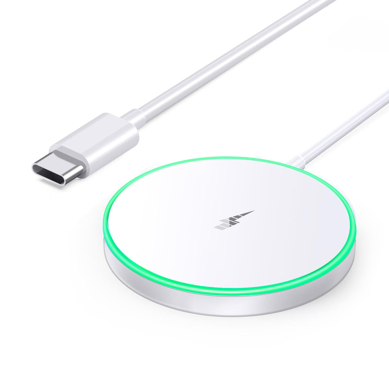 Magnetic Wireless Charger 15W Mag Safe Charger-Fast Charging Pad Compatible with Iphone16/15/14/13/12 Series & Airpods 2 3 Pro-Led Mag-Safe Pad