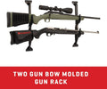 Allen Company Molded Truck Gun Rack for Rear Window - Gun Holder for Two Shotguns, Rifles, Bows, or Tools - Gun and Hunting Accessories for Car or