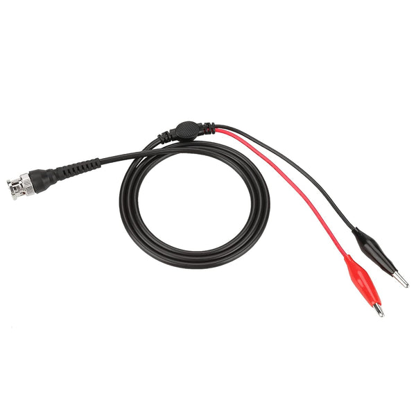Oumefar BNC Q9 to Crocodile Connector Double Alligator Clip 500V 50 Ohm Oscilloscope Mini Test Probe Cable Pack of 2 Test Jumpers Electrical Cable