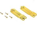 Dophee 10Pcs Gold Folding Lid Support Hinges for Jewelry Box Gift Wooden Boxes Cases Display - 62X8Mm/2.44"X0.31