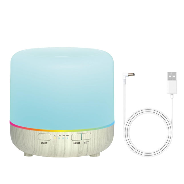 HOMILLY Essential Oil Diffuser, 120Ml USB Cable Colorful Quiet Aromatherapy Diffuser with 7 Colors Lights, Adjustable Mi
