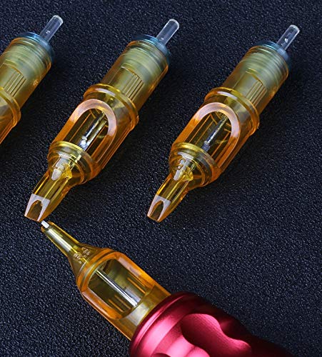 Pirate Face Tattoo (50) Mixed Assorted Disposable Tattoo Needle Cartridge 50Pcs RL, RS, M1