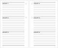 AT-A-GLANCE 2025 Desk Calendar Refill, Daily, 3-1/2" X 6", Standard, Loose-Leaf (E7175025)