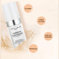 5PCS TLM Colour Changing Foundation Makeup Set Matte Liquid Full Coverage Oil Control Breathable Invisible Cover Concealer Foundation with Face