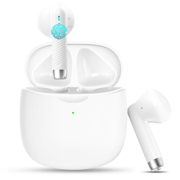 Wireless Earbuds, Bluetooth 5.4 Headphones in Ear with Noise Cancelling Mic, Bluetooth Earbuds Stereo Bass, IP7 Waterproof Sports Earphones, 32H