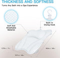 Bath Pillow for Tub Bathtub Pillow for Head and Neck 4D Air Mesh Spa Bath Tub Pillow Headrest with Non-Slip 6 Strong Suction Cups Luxury Bathtub