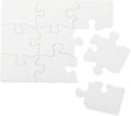 Bright Creations 24 Sheets Blank Puzzles to Draw on Bulk, 5.5 X 4 Inch Jigsaw Puzzle Pieces for DIY, Arts and Crafts Projects