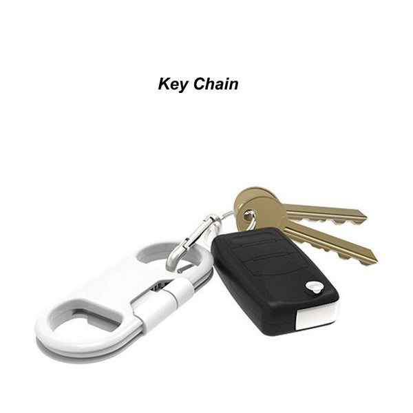 Iphone Charge Lightning Cable + Keychain + Bottle Opener + Aluminum Carabiner,Portable Multifunction Keychain Bottle Opener USB Charging Cord