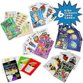 Regal Games Card Games for Kids - Go Fish, Crazy 8'S, Old Maid, Slap Jack, Garbage Monster, War - Simple & Fun Classic Family Table Games - Games