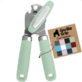 The Original GORILLA GRIP Heavy Duty Stainless Steel Smooth Edge Manual Can Opener and Bottle Openers, Soft Ergonomic Handle, Oversized Handheld