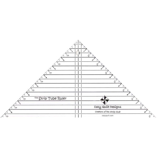 Strip Tube Ruler™ - 9.5" x 9.5" x 13.25" Top-Selling Quilting Tool for Perfect Half Square Triangles