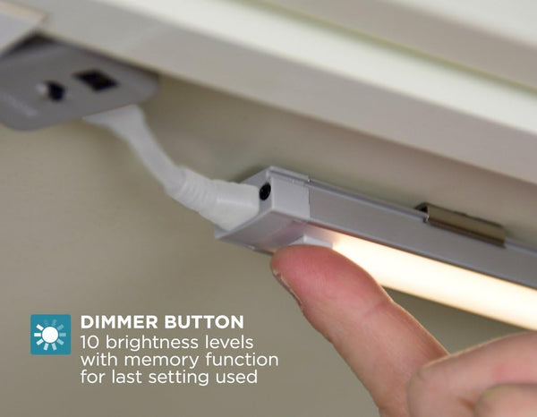 BLACK+DECKER LED under Cabinet Lighting Kit, Cool White, Stick up Design, 3-Bars, 6â Each (LEDUC6-3CK), 6