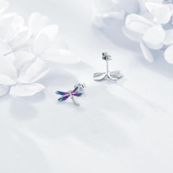 Dragonfly Earrings Gifts for Women 925 Sterling Silver Dragonfly Stud Earrings Jewelry Gifts