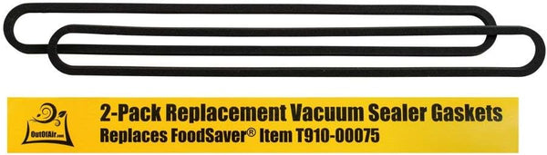 Upper and Lower Gasket Replacements for Foodsaver (2 Foam Gaskets) - Fits V2200, V2400, V2800, V3000, V3200 Series Vacuum Sealers (Replaces Food