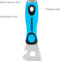 KEZERS 13-In-1 PainterâS Tool, Stainless Steel Putty Knife Scraper, Paint Scraper Tool for Painting & Wood with Metal Hammer End, Multi-Use