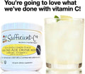 Sufficient-C High Dose Non-Gmo Vitamin C Lemon Peach Immune-Ade Drink Mix, Convenient 125 Gram Size W/L-Lysine, Bromelain & a Premium 96% Pure