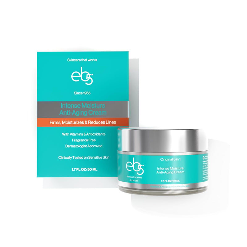 Eb5 Intense Moisture anti Aging Moisturizer Face & Neck Cream- Tone Tighten Skin with Retinol, Fade Fine Lines & Wrinkles with Vitamin E, a &