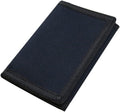 NEICY RFID Blocking Canvas Wallet for Men and Women - Camo Trifold Outdoor Sports Wallets with Magic Sticker for Teen Kids (Black)