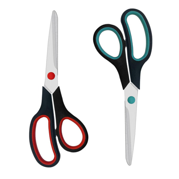 Scissors, 2 Pack 7.5 Inch Scissors for Office and Home, Scissor All Purpose for School Fabric Craft Supplies Use