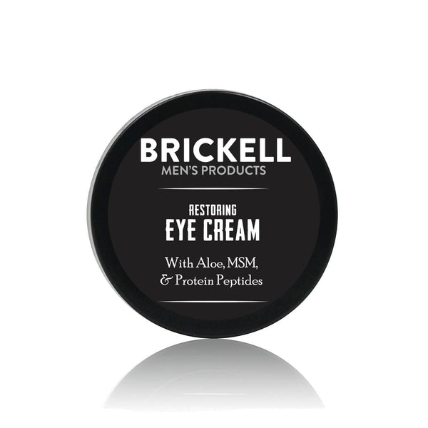 Brickell Men'S Restoring under Eye Cream for Men, Natural and Organic anti Aging Eye Balm to Reduce Puffiness, Wrinkles, Dark Circles, Crows Feet