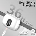 Wireless Earbuds Bluetooth 5.4 Headphones Bass Stereo Ear Buds with Noise Cancelling Mic LED Display in Ear Earphones IP7 Waterproof 36H Playtime