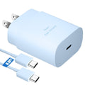 Super Fast Charger Type C,25W PD USB C Wall Charger Block & C to C Cable 6.6Ft for Samsung Galaxy S25/S24 Ultra/S24/S24+/S23