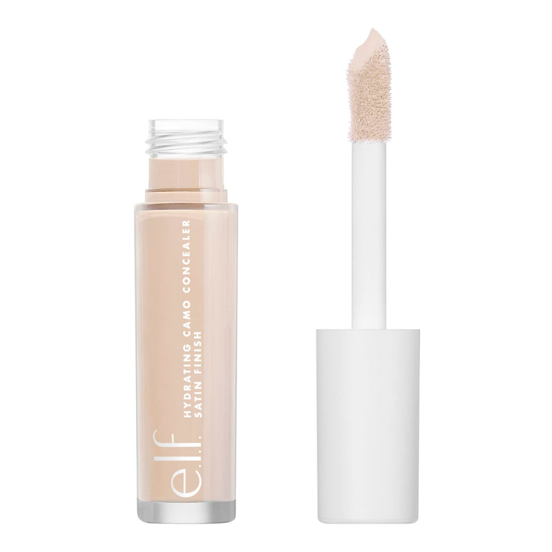 E.L.F. Hydrating Camo Concealer, Covers Blemishes & Under-Eye Circles, Full-Coverage & Delivers a Satin Finish, Vegan & Cruelty-Free, Fair Beige