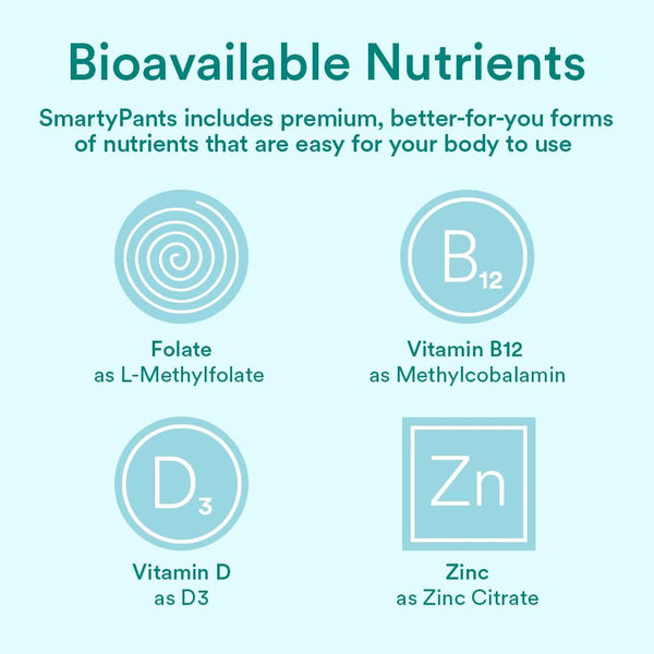 Smartypants Prenatal Vitamins for Women, Multivitamin Gummies: Omega 3 Fish Oil (EPA/DHA), Biotin, Methylfolate, Vitamin D3, C, Vitamin B12, B6,
