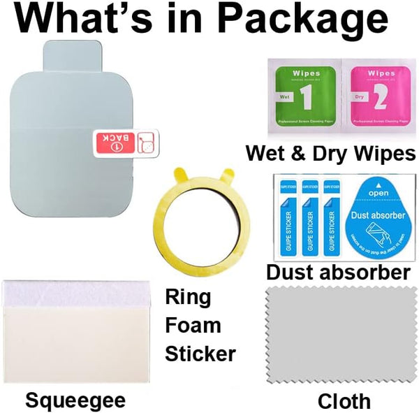Screen Protector Compatible with Bestinn 1.47" and Mindrose H80 1.47â Smartwatch, Soft TPU, 6 Pieces, Bubble Self-Healing