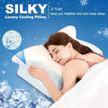 Cool Cervical Neck Pillow for Pain Relief, Ergonomic Contour Side Sleeper Pillow for Adults, Orthopedic Memory Foam Back Stomach Sleepers, 2 in 1