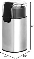 Amazon Basics Electric Coffee Grinder for Home Use, Spice Grinder for Coffee Beans, Herbs, Spices, Grains, Nuts, with Heavy-Duty Stainless Steel