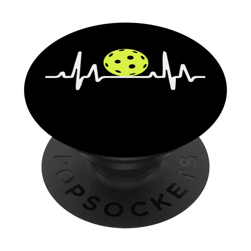 Heartbeat Pickleball Gift for Men Women Kids Teen Boys Girls Popsockets Standard Popgrip