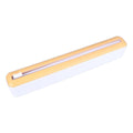 Plastic Wrap Dispenser, PP Reusable Cling Film Dispenser with Cutter Magnetic Stripe Food Wrap Dispenser Foil and Plastic Wrap Dispenser (White