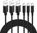 Lightning Cable Mfi Certified - Iphone Charger 3Pack 3FT Lightning to USB a Charging Cable Cord Compatible with Iphone 14 13 12 SE 2020 11 Xs Max