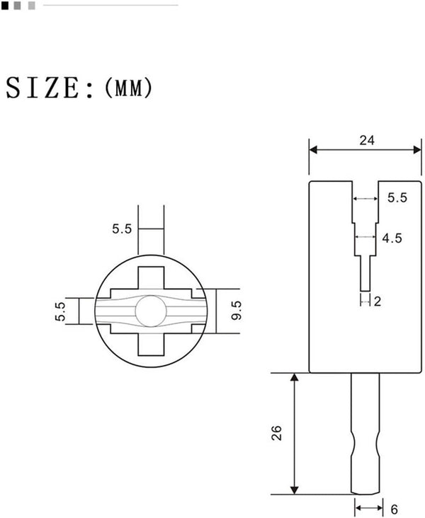Hexagonal Drill Bit Tuning Peg Winder for Electric Acoustic Guitar Bass String Change Maintenance, Attaches to Power Screwdriver or Power Drill