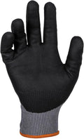 Klein Tools 60589 Work Gloves, Knit Dipped Cut Resistant ANSI A4 Nitrile Coated Gloves, HPPE Fabric, Touchscreen Capable Fingertips, Large, 2-Pair