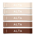 ALTA Mini Loop Bands for Exercise - Premium Durable Latex - Small Resistance Bands for Women, Booty Bands for Working Out, Leg Stretch Loops for