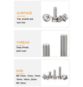 Binifimux 6-Pack Motorcycle Battery Terminal M6 X16Mm Bolt Square Nut Kit, Stainless Steel 304, ATV Battery Terminal Bolts, Boat, E-Bike, Electric