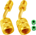 Wadoy R410A Adapter for Mini Split HVAC System 5/16" Female Quick Couplers X 1/4" Male Flare
