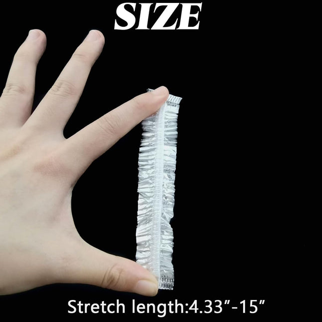 300PCS Plastic Bowl Covers Elastic Disposable Bowl Covers for Food Storage, Stretch Covers for Bowls, Fresh Keeping Bags