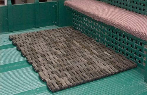Durable Corporation-400S2030 Dura-Rug Recycled Fabric Tire-Link Outdoor Entrance Mat, 20" X 30