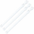AIZESI 3Pcs White Spring Tension Rond Short Curtain Rods Small Curtain Tension Rods 16 to 28 Inch Adjustable Curtain Rod Tension Extendable Spring