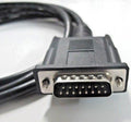 OBD-II OBD2 Cable for Older NEXIQ1 with 15-Pin Male Adapter Cable Fits NEXIQ USB Link1 (1St Generation) 125032 P/N 448013 or 441013 for Isuzu Hino