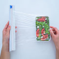DICOSMETIC 10Pcs Plastic Slider Cutter 12 Reusable Cling Film Slide Cutter Self-Adhesive Slide Cutter Replacement Food Wrap Cutter Wrap Dispenser